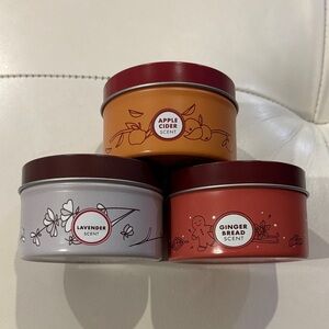 Scented Candle Set - Lavender, Apple Cider, Gingerbread